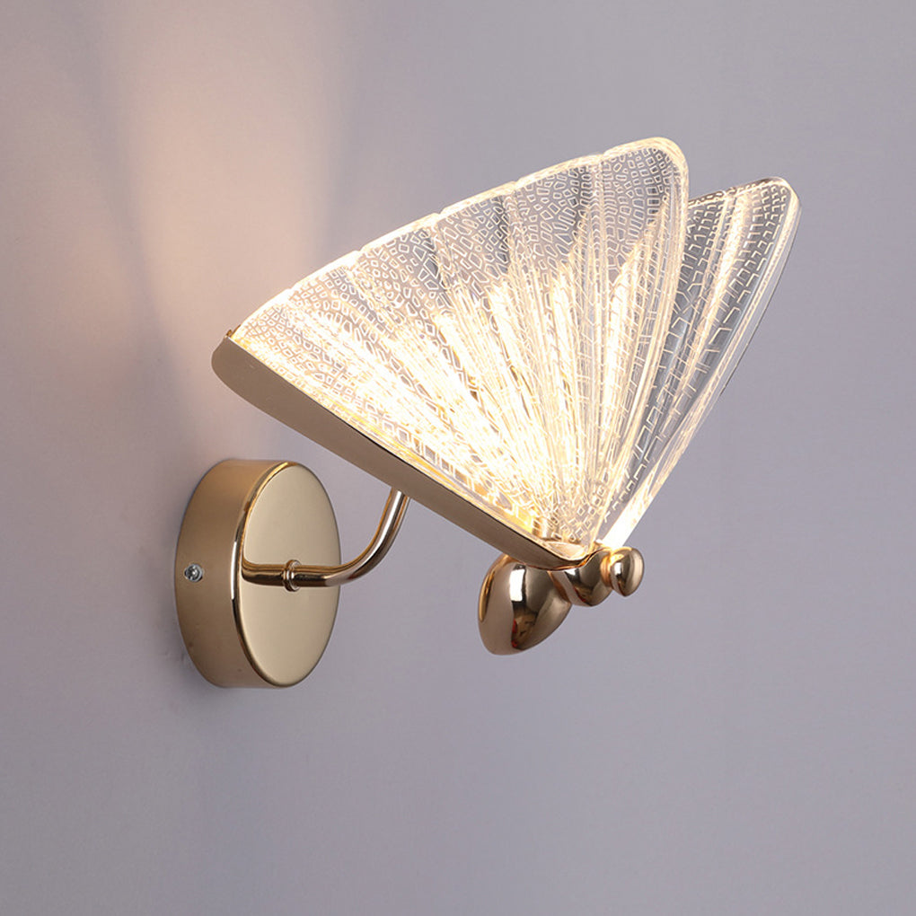 Butterfly Wall Sconce – Modern Gold LED Light Fixture
