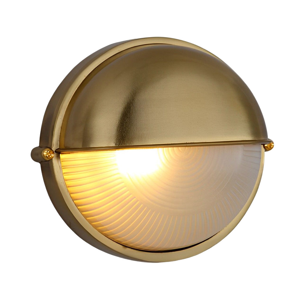 Cast Aluminum Glass Outdoor Wall Lamp - Modern Industrial Design