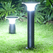 Solar LED Path Light Modern Black Aluminum Outdoor Landscape Lighting