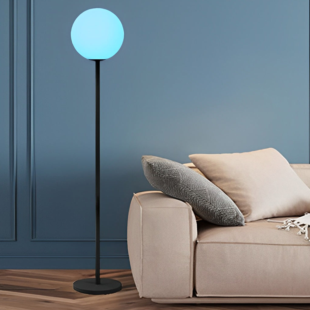 Modern RGB Globe Floor Lamp with App Control - 16 Colors & 4 Modes