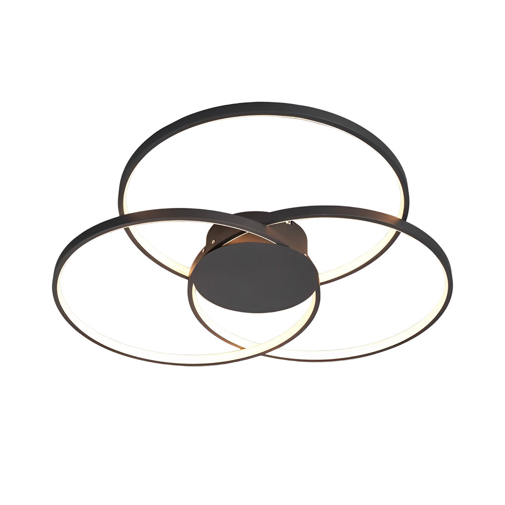 Three Rings Modern Nordic Ceiling Light with Stepless Dimming