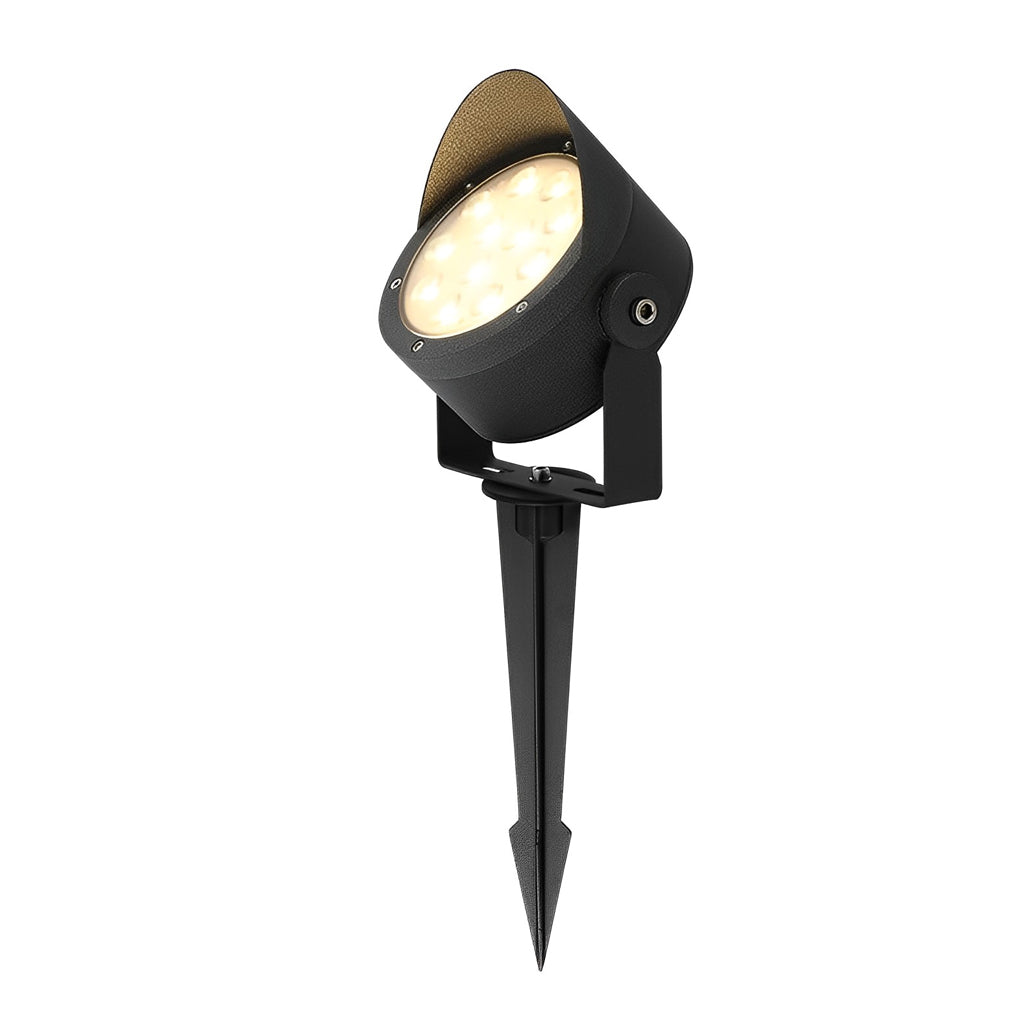 Adjustable Waterproof LED Outdoor Spotlight in Black