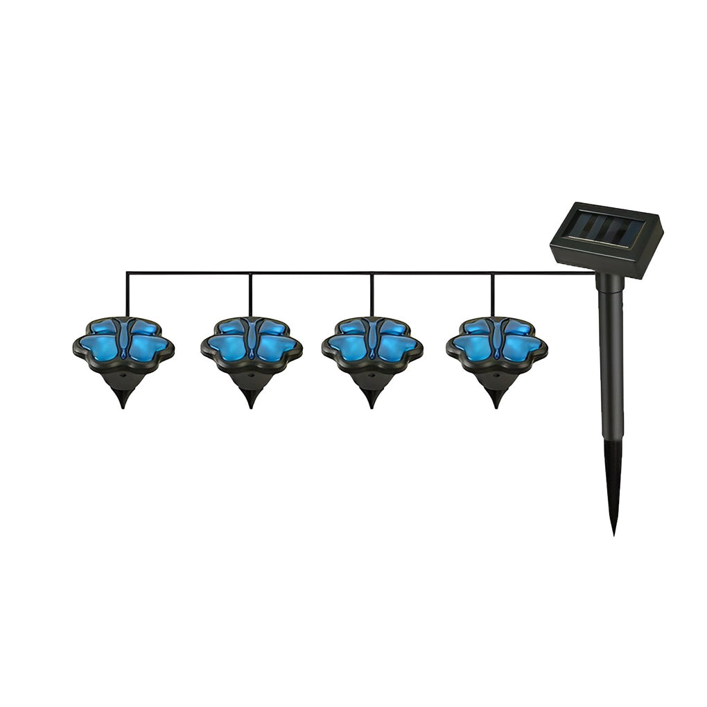 Solar Garden Animal Lights Set - Resin Birds Snails Butterflies