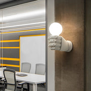 Industrial Fist Wall Sconce – Resin & Acrylic Modern Wall Lamp