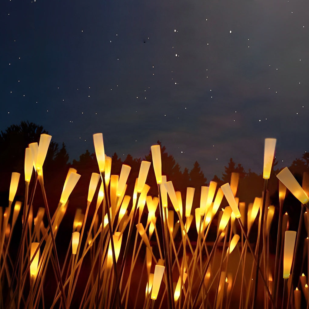 Modern Reed Acrylic Outdoor Lawn Lights Set of 10 Waterproof