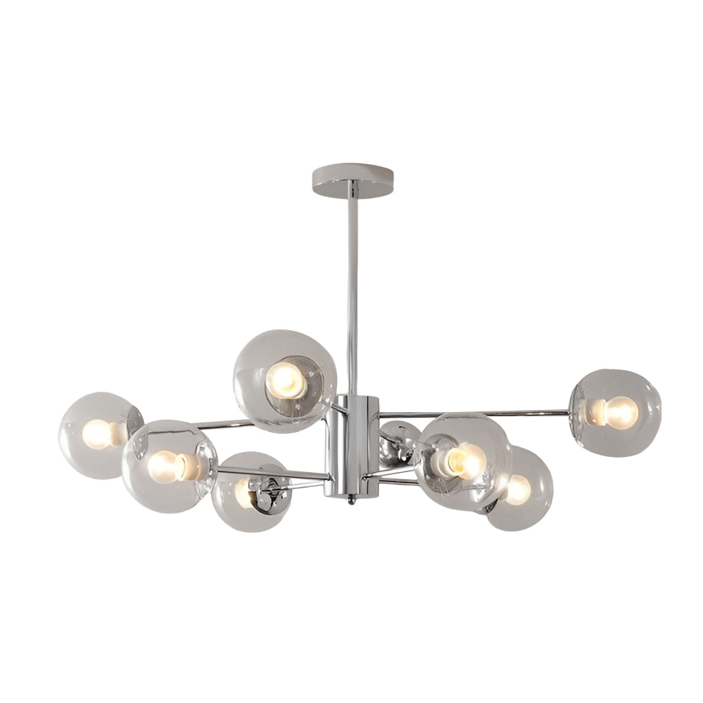 Modern Glass Molecular Chandelier with 3-Step Dimming