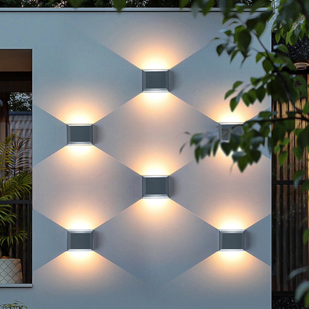 Minimalist Outdoor LED Wall Light – Up Down Waterproof Sconce