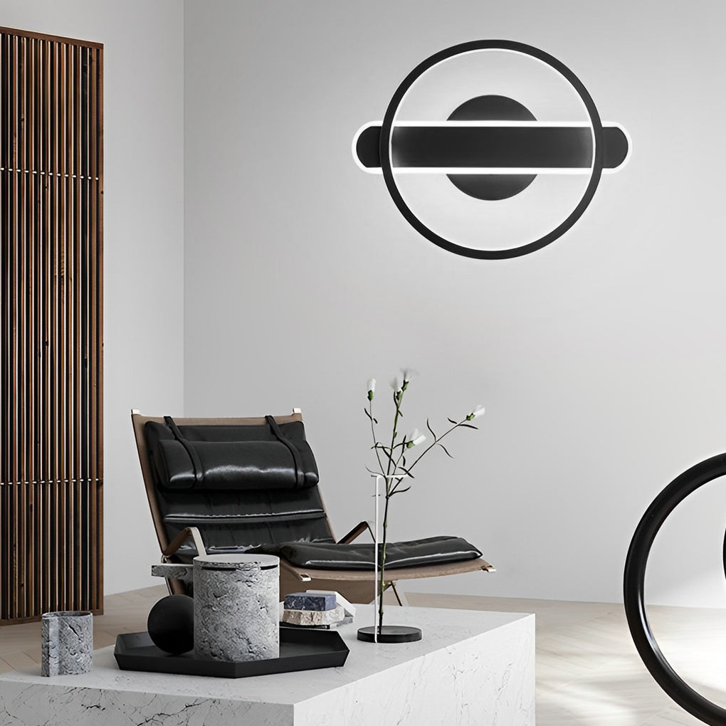 Modern LED Eye Care Wall Light - Circular Aluminum Fixture