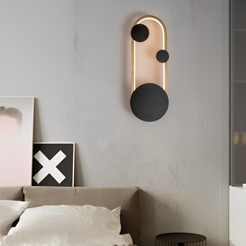 Modern LED Wall Sconce with Three-Step Dimming | Round & Oval
