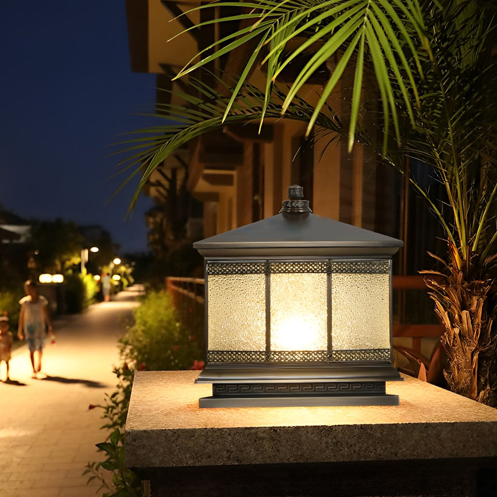 Solar Fence Post Light with Four-Step Dimming | Waterproof Outdoor