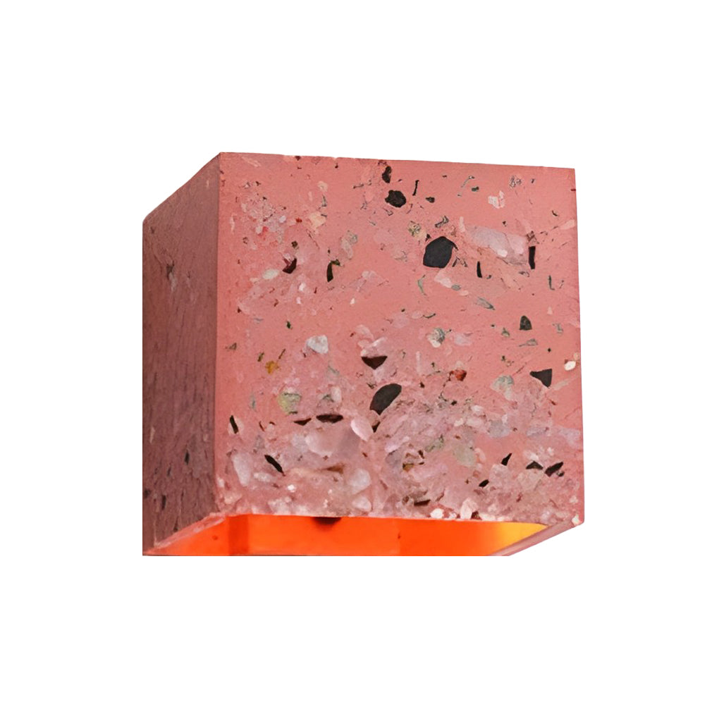 Square Terrazzo Up Down Wall Sconce Modern Minimalist Lighting