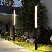 Modern Black Aluminum LED Bollard Light – Outdoor Waterproof