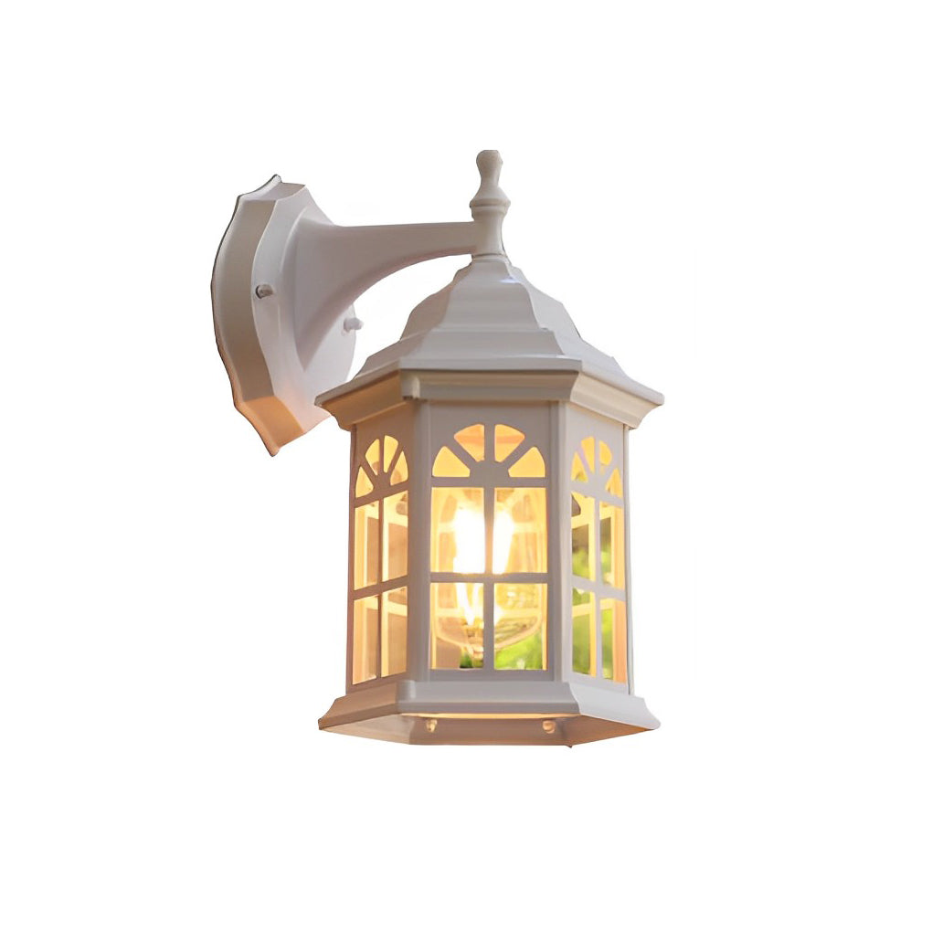 Modern Aluminum Glass Outdoor Wall Light - Waterproof LED Sconce