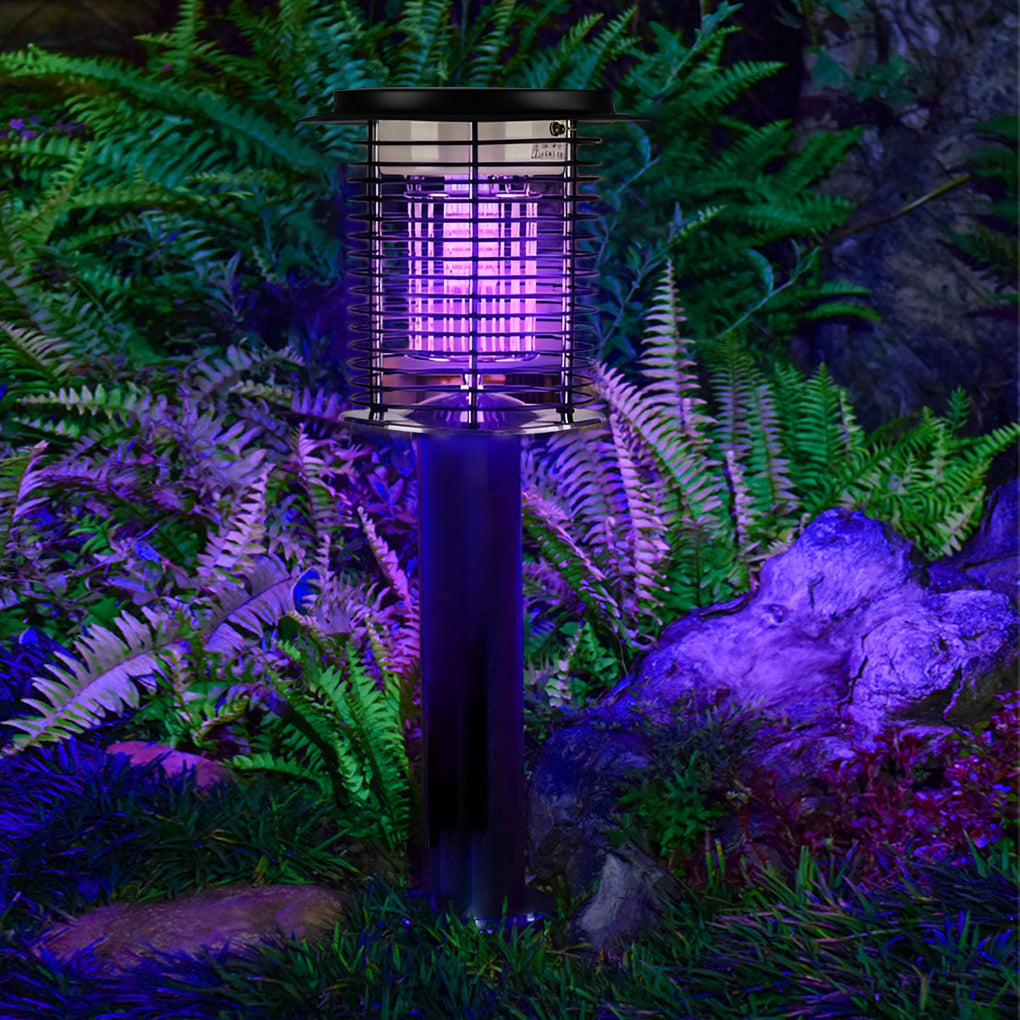 Solar USB Mosquito Killer Lamp - Stainless Steel Outdoor Light