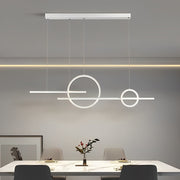Modern Circular LED Pendant Light with Stepless Dimming