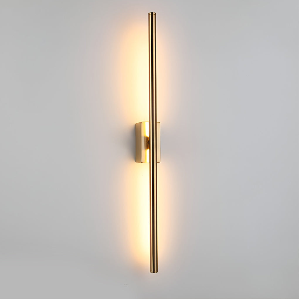 Modern Linear LED Wall Sconce – Electroplated Metal Fixture