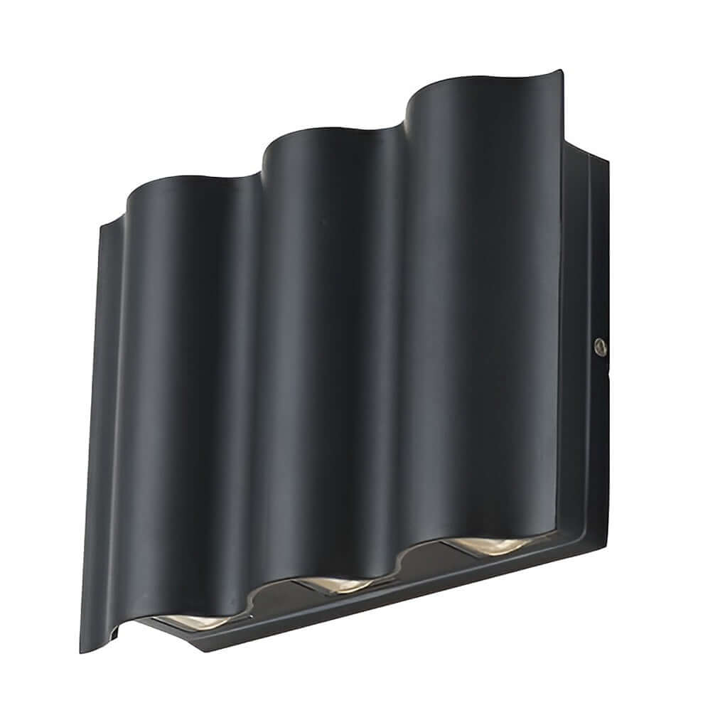 Wave Arc LED Outdoor Wall Light - Waterproof Aluminum Sconce