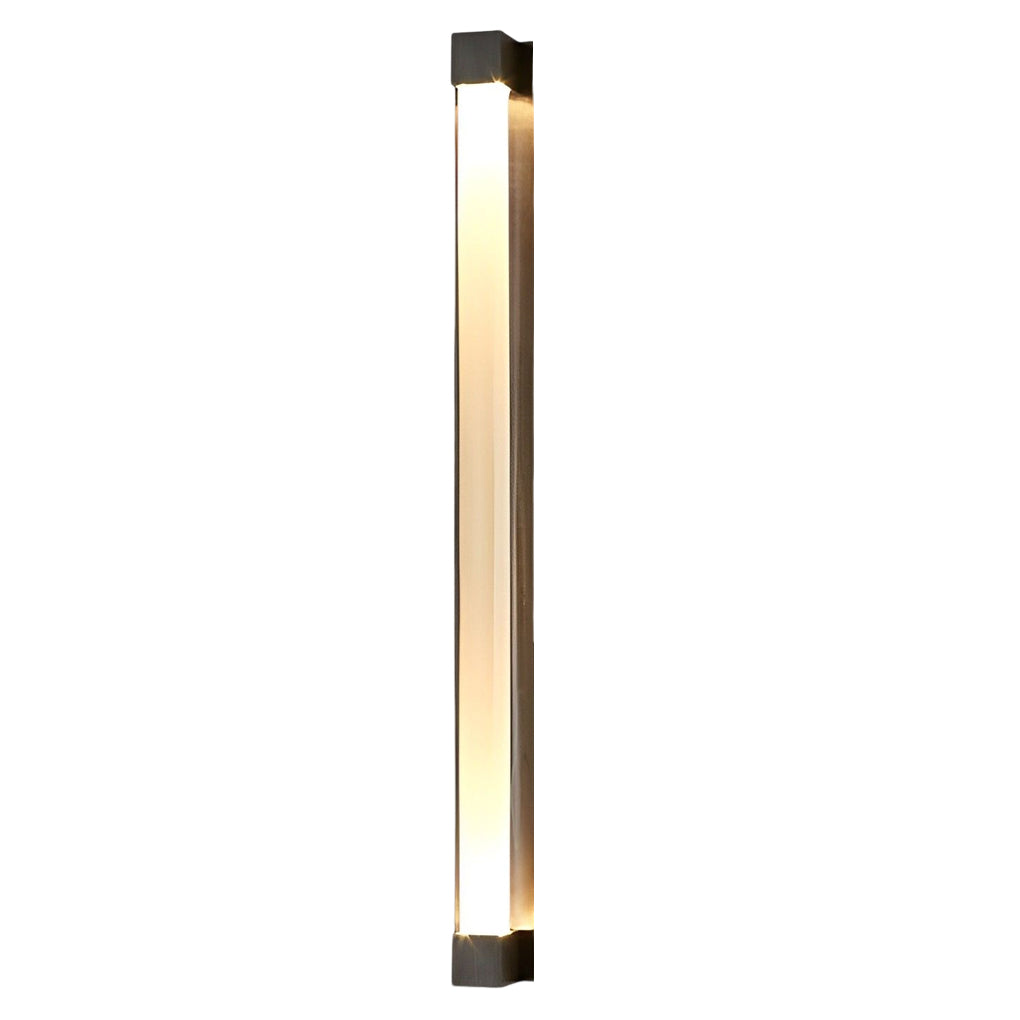 Modern Crystal Strip LED Wall Sconce with Metal Frame