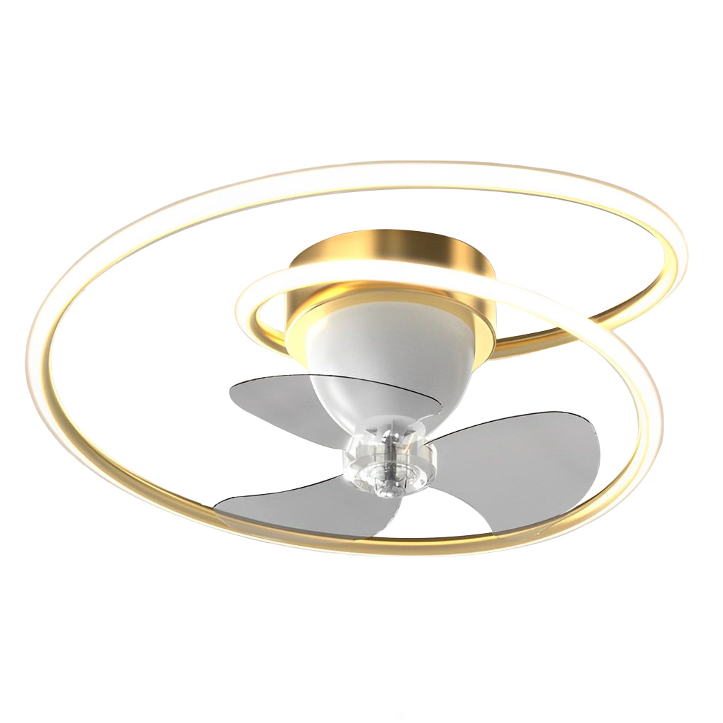 Smart Dimmable Ceiling Fan Light with APP Control & 360° Rotation