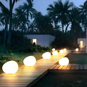 Modern Cobblestone LED Outdoor Lamp with 3-Color Temperature Settings