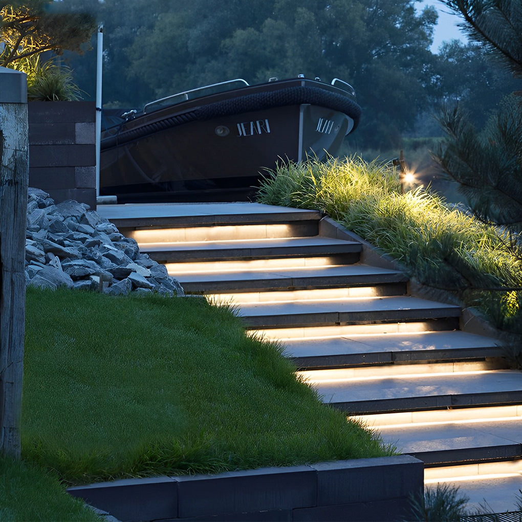 Waterproof Recessed LED Strip Light for Stairs Modern Flexible