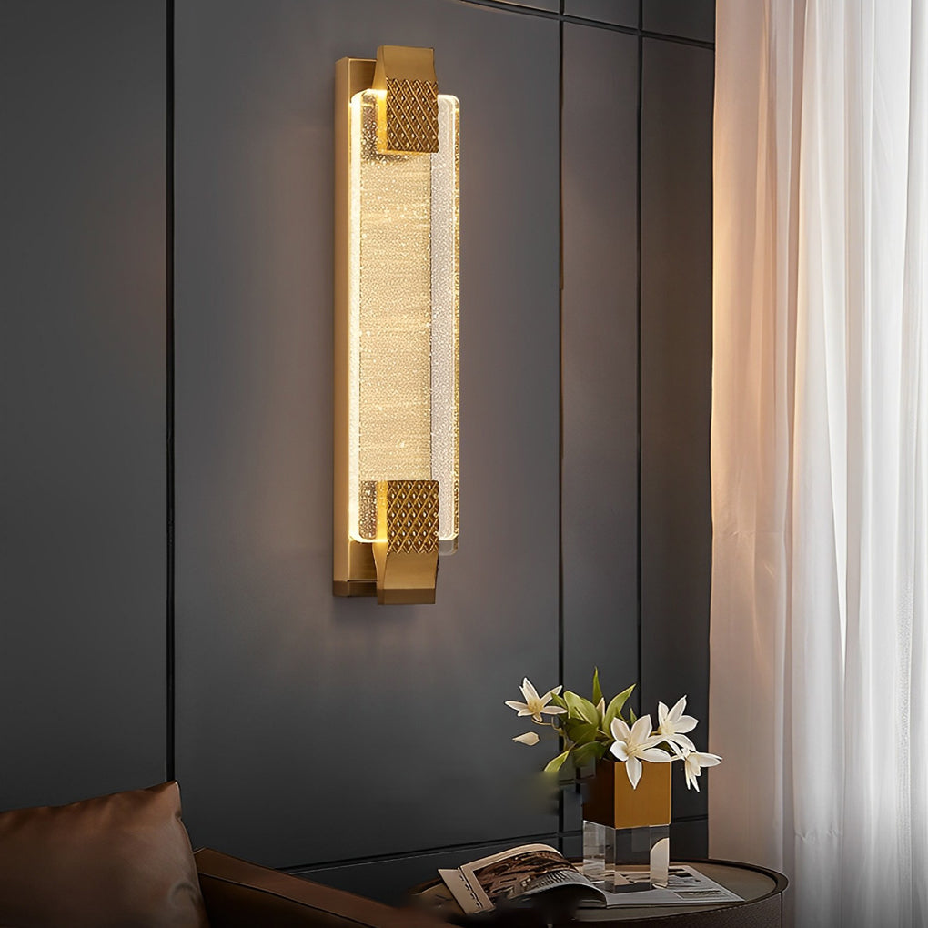 Crystal Bubble LED Wall Light with 3-Step Dimming