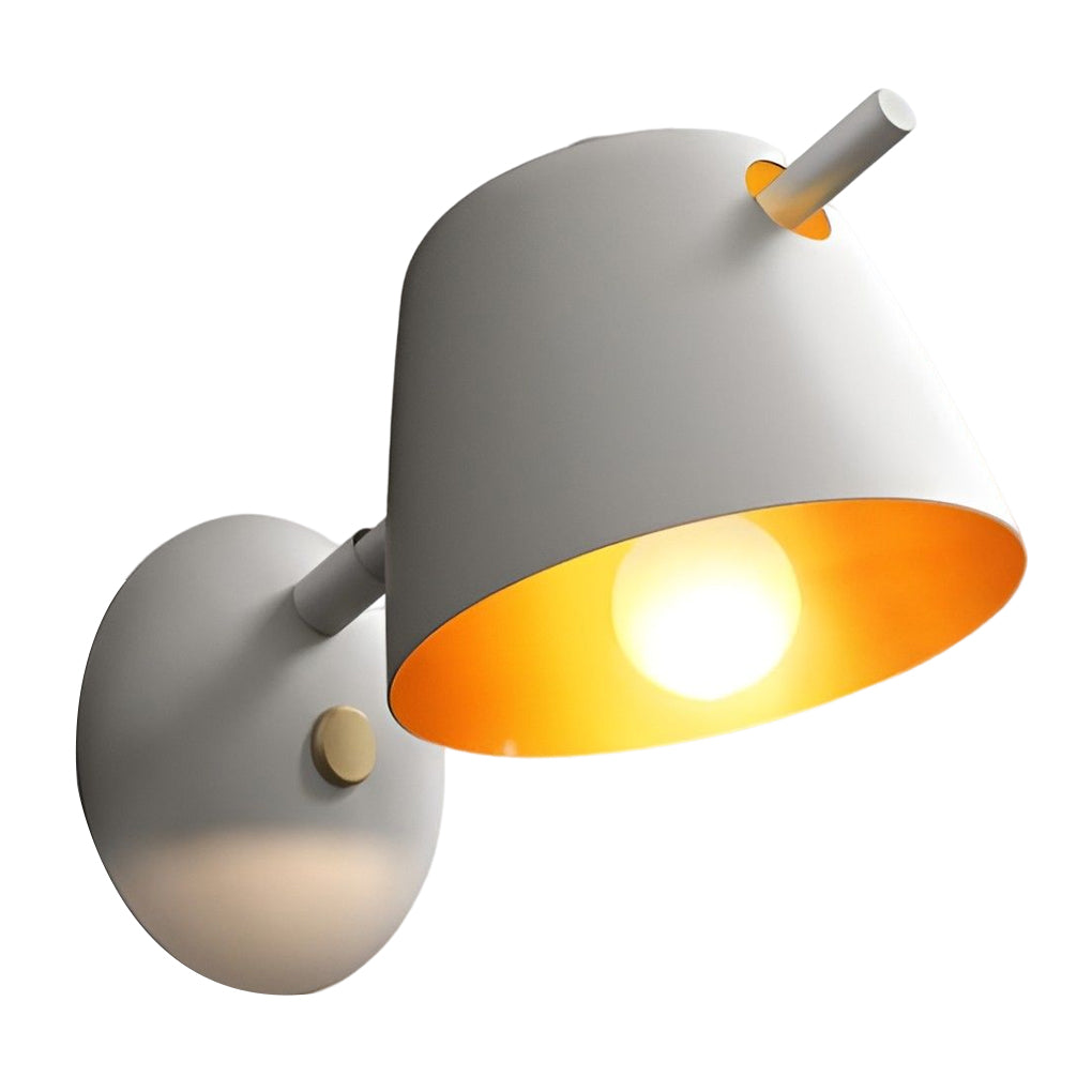 Modern Matte Metal Wall Sconce - Nordic Hat Design Lighting
