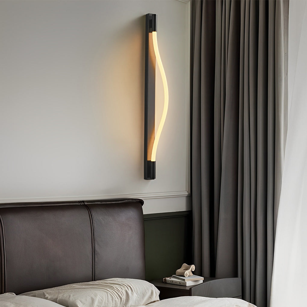 Handwoven Rope Flexible LED Wall Lamp - Modern Minimalist Design