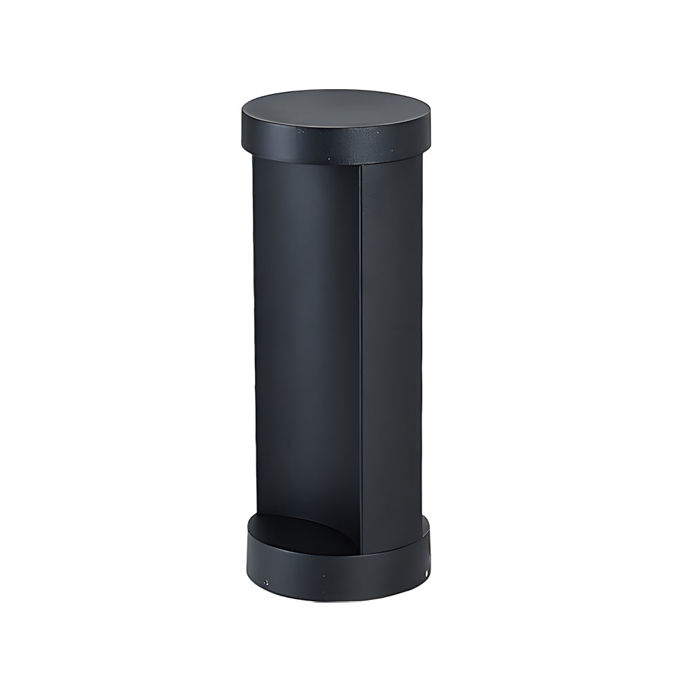 Modern Cylinder Lawn Lamp - LED Solar & Hardwired Outdoor Light