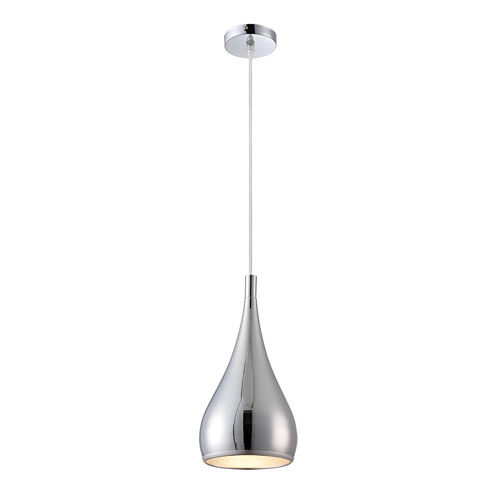 Modern Aluminum Pendant Light with Polished Finish