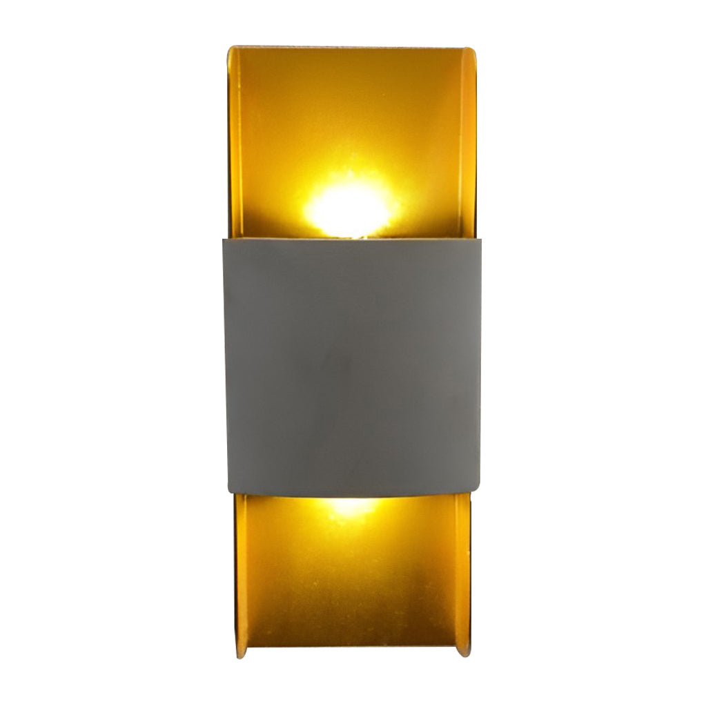 Modern Aluminum Up Down Outdoor Wall Light - Waterproof LED Sconce