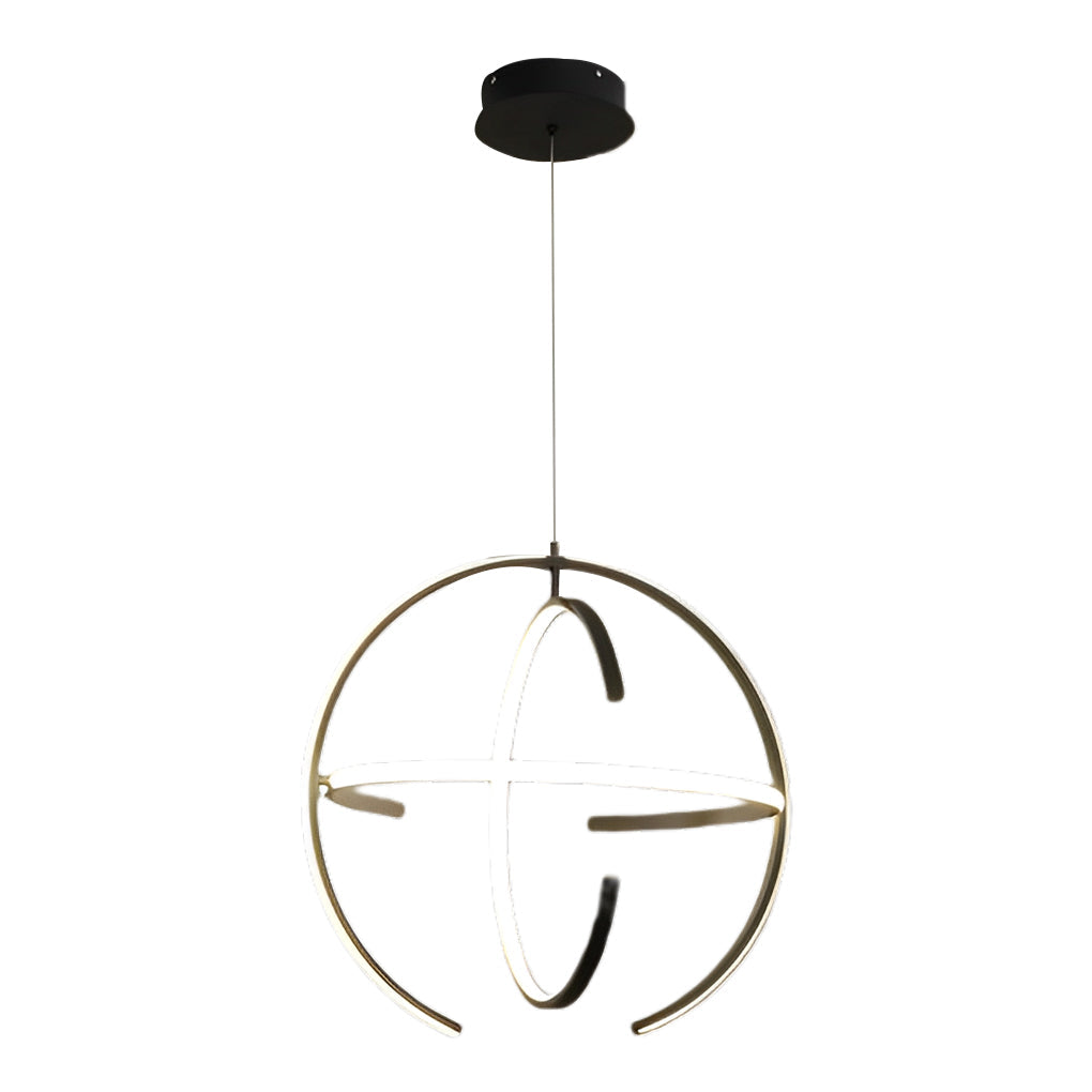 Adjustable Ring LED Pendant Light Modern Aluminum Kitchen Lighting