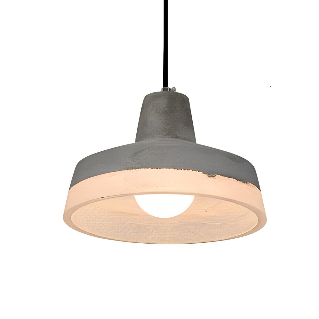 Industrial Cement Pendant Light – Modern Minimalist Chandelier