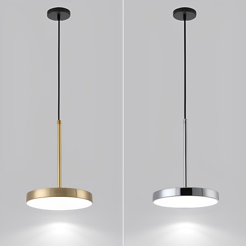 Ultra-Thin Round LED Pendant Light Modern Minimalist Iron Acrylic