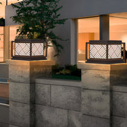 Modern Solar LED Outdoor Post Cap Light - Waterproof Pillar Lamp