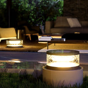 Modern Solar Post Cap Light - Stainless Steel & Acrylic