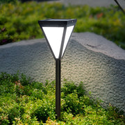 Solar LED Pathway Post Light - Modern Outdoor Landscape Lighting