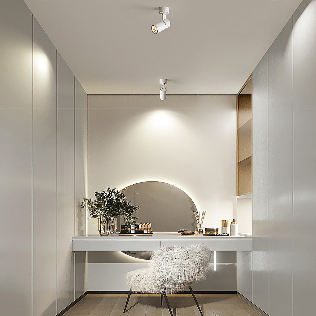 Adjustable Round LED Ceiling Spotlight — Modern Minimalist Design