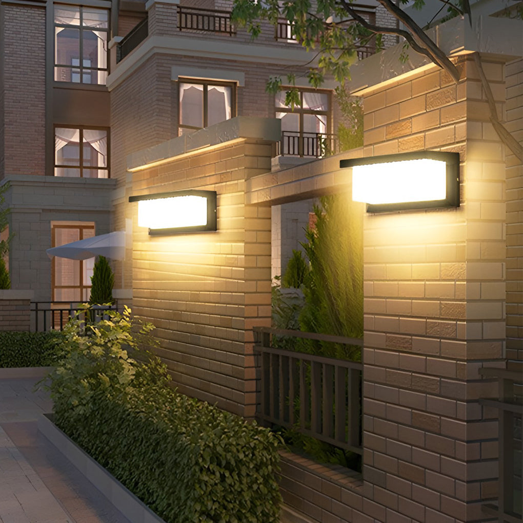 Solar Motion Sensor Outdoor Wall Light – Black Industrial Sconce