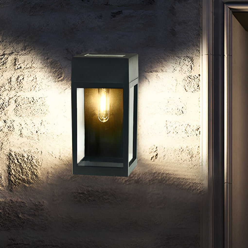 Solar LED Outdoor Wall Light with Auto Light Control - Waterproof