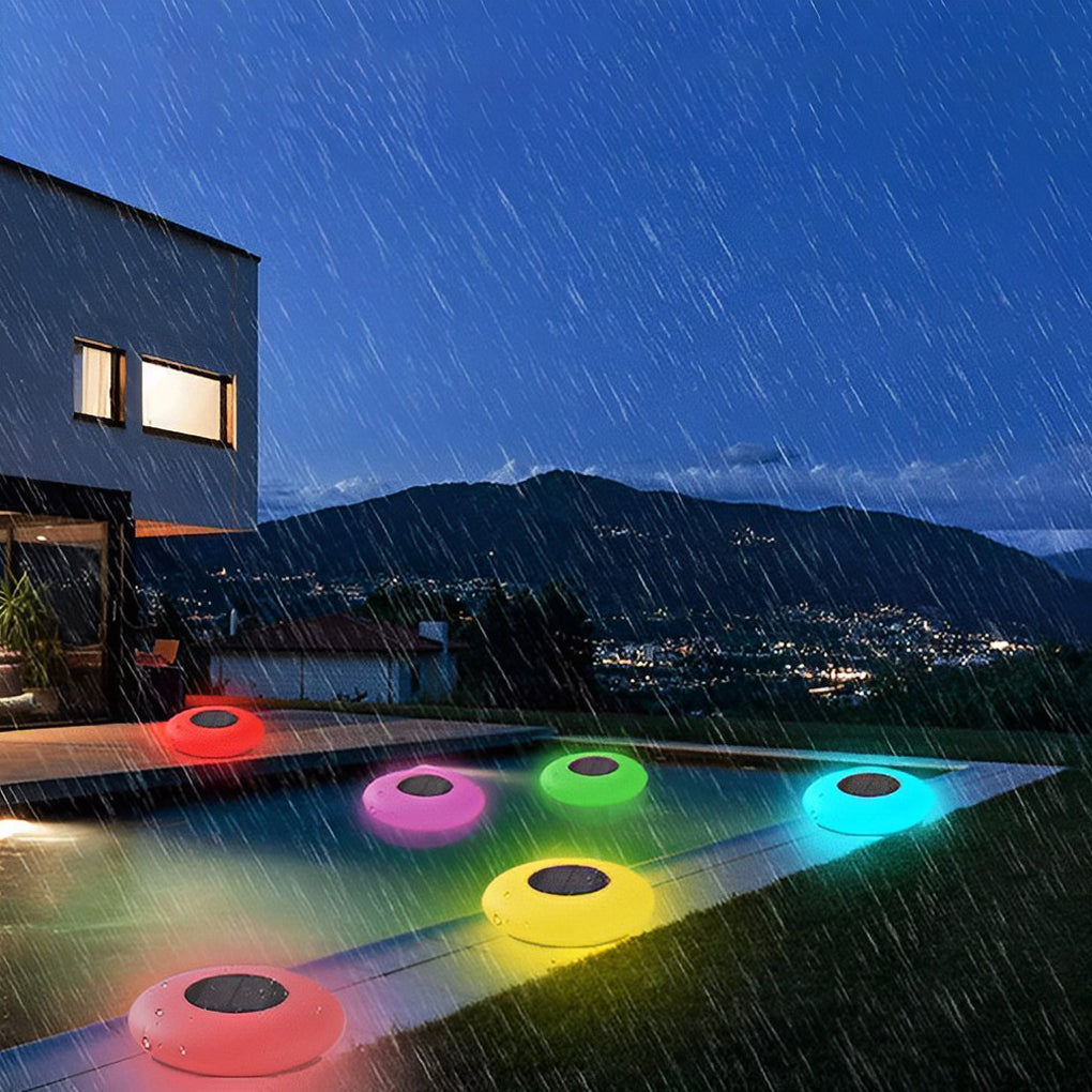 RGB Solar Pool Light Waterproof LED Outdoor Landscape Lamp