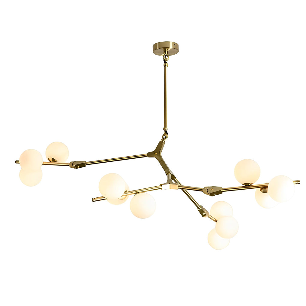 Modern Minimalist Cluster Chandelier – Metal Glass Pendant Light