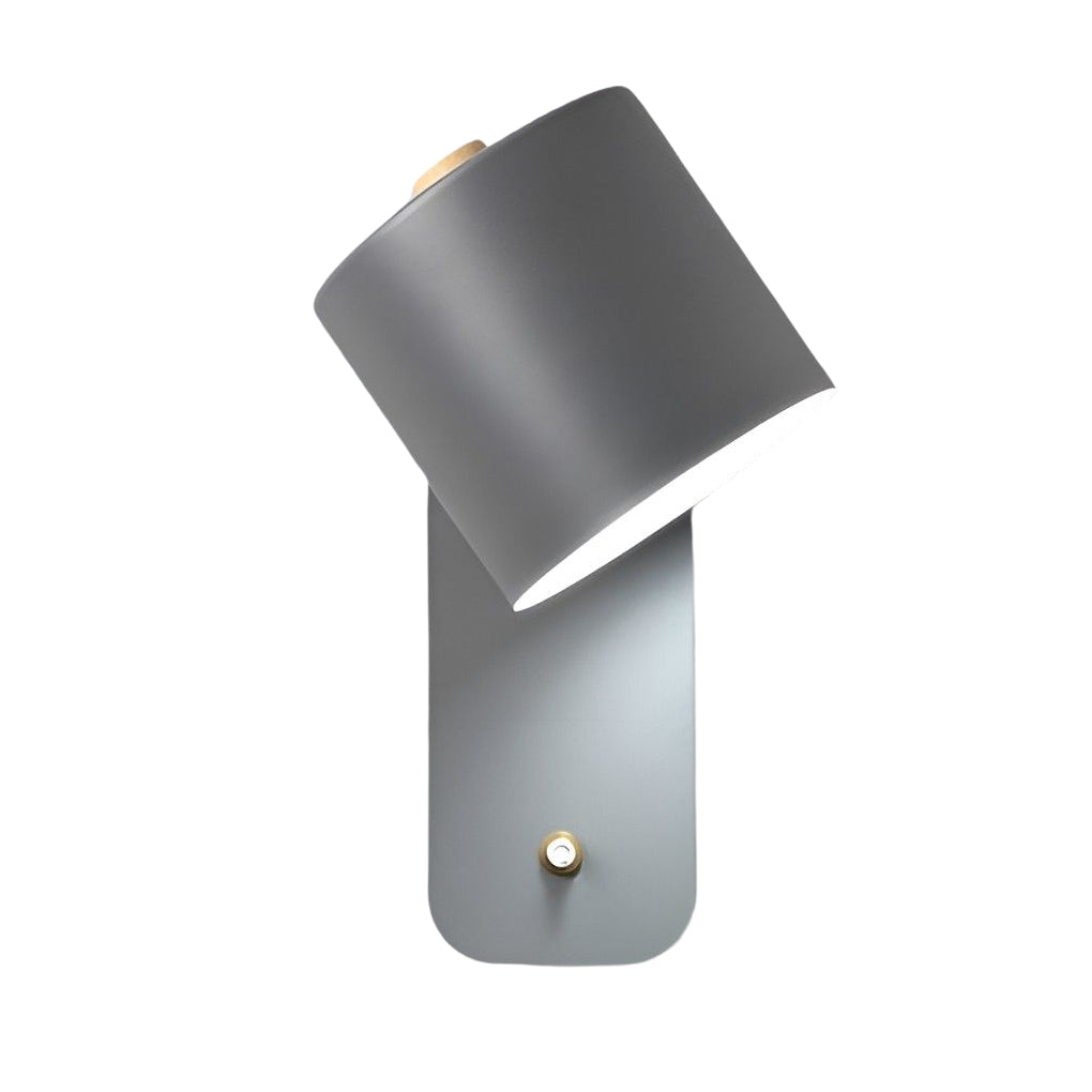 Adjustable Nordic Wall Sconce with Wood & Iron Finish