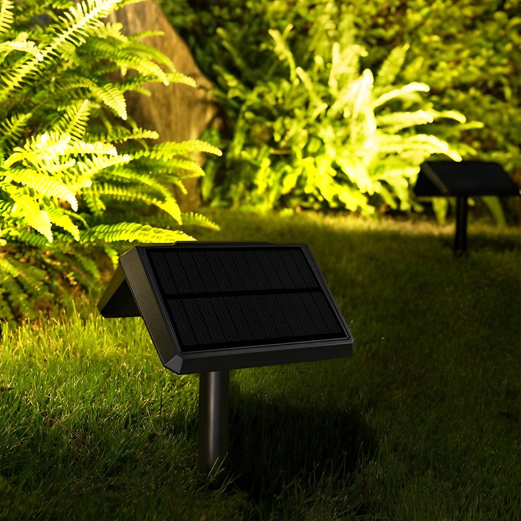 Modern Solar LED Outdoor Lawn Lights - Waterproof IP65 (Set of 2)