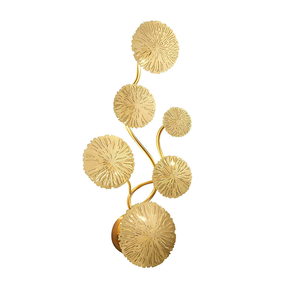 Lotus Leaf Hollow Stainless Steel Modern Wall Sconce