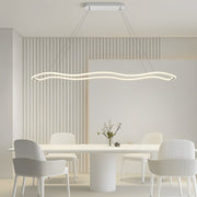Wave Circular LED Pendant Light Modern Metal Chandelier