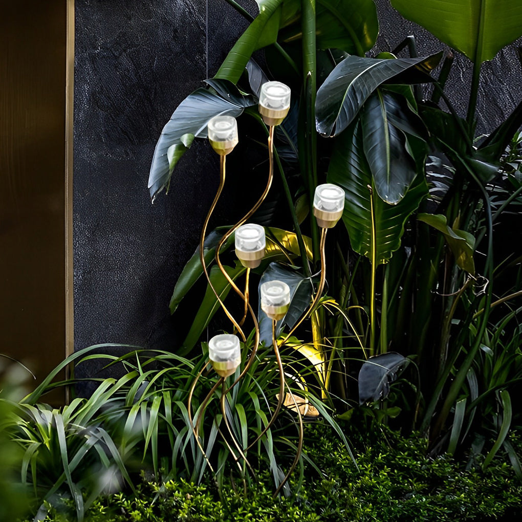 Outdoor Flower Bud Lawn Lights – Modern LED Garden Landscape Lighting