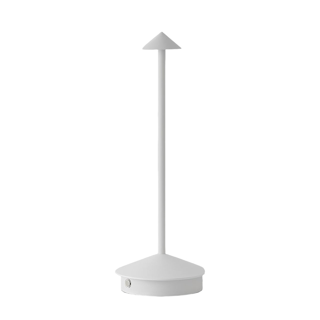 Modern Triangle LED Table Lamp Dimmable Rechargeable Aluminum