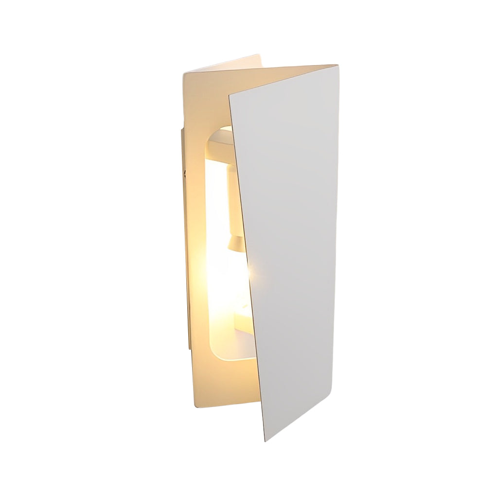 Folding Rectangular Iron LED Wall Sconce - Modern Up & Down Light