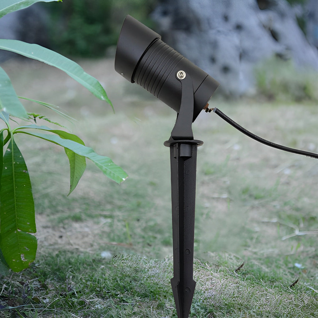 10W Adjustable LED Tree Spotlight - Modern Outdoor Lighting Black